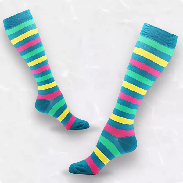 Premium Striped Compression Socks