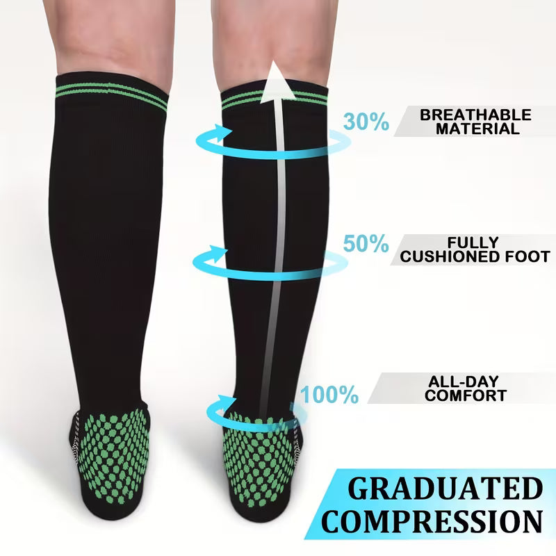 Premium Compression Athletic Knee-High Socks
