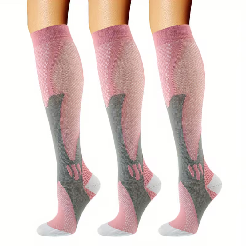Premium Knee-High Compression Socks- 3 set