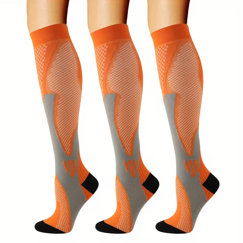 Premium Knee-High Compression Socks- 3 set