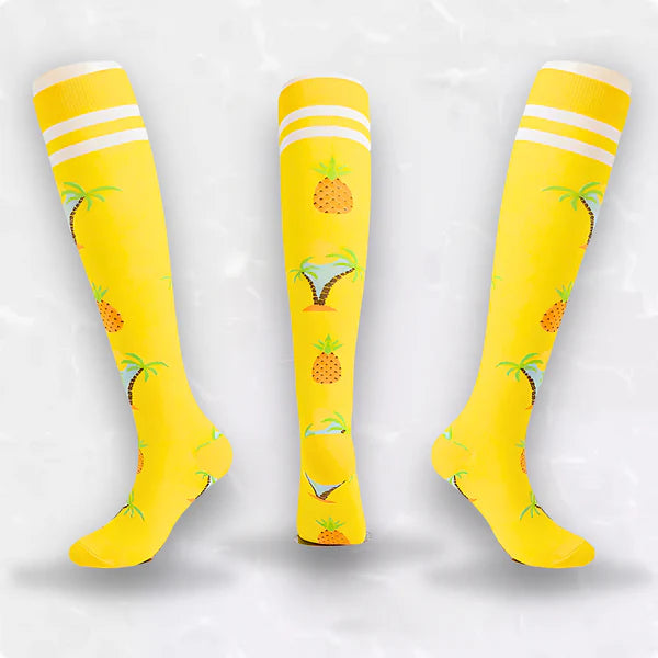 Tropical Fruit Compression Socks