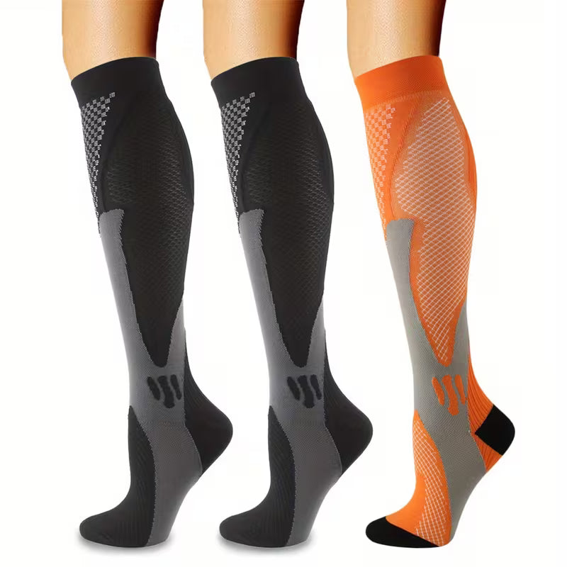 Premium Knee-High Compression Socks- 3 set