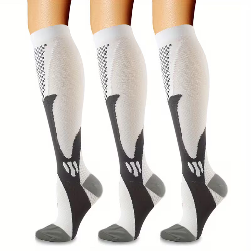 Premium Knee-High Compression Socks- 3 set