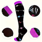 Heart & Polka Dot Compression Socks – Fun Leg Support 3-Pack