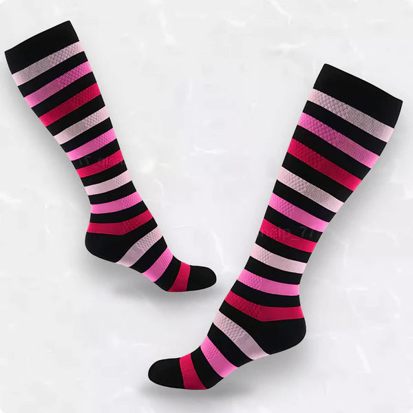 Premium Striped Compression Socks