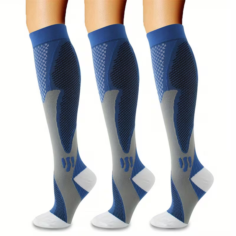 Premium Knee-High Compression Socks- 3 set