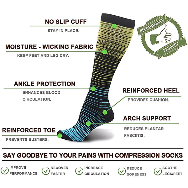 Gradient Compression Socks