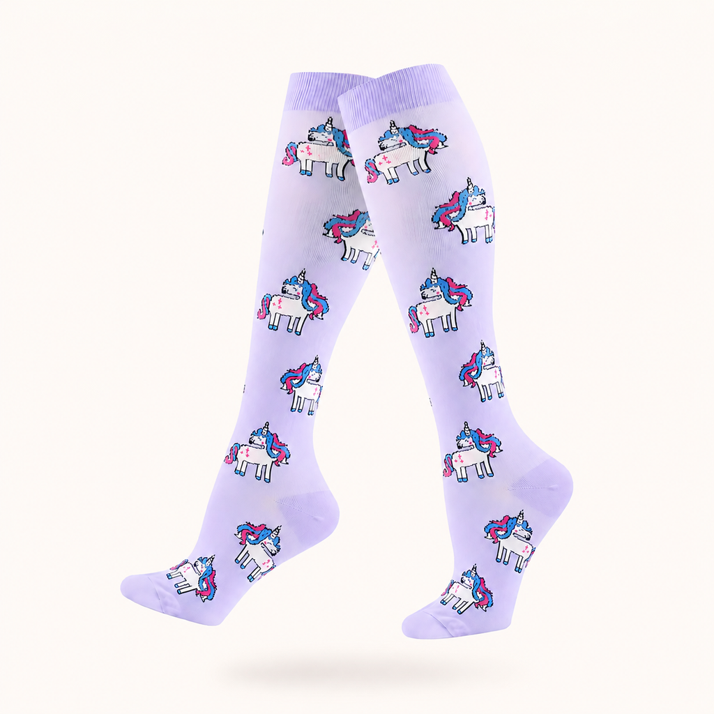 Cute Unicorn Compression Socks