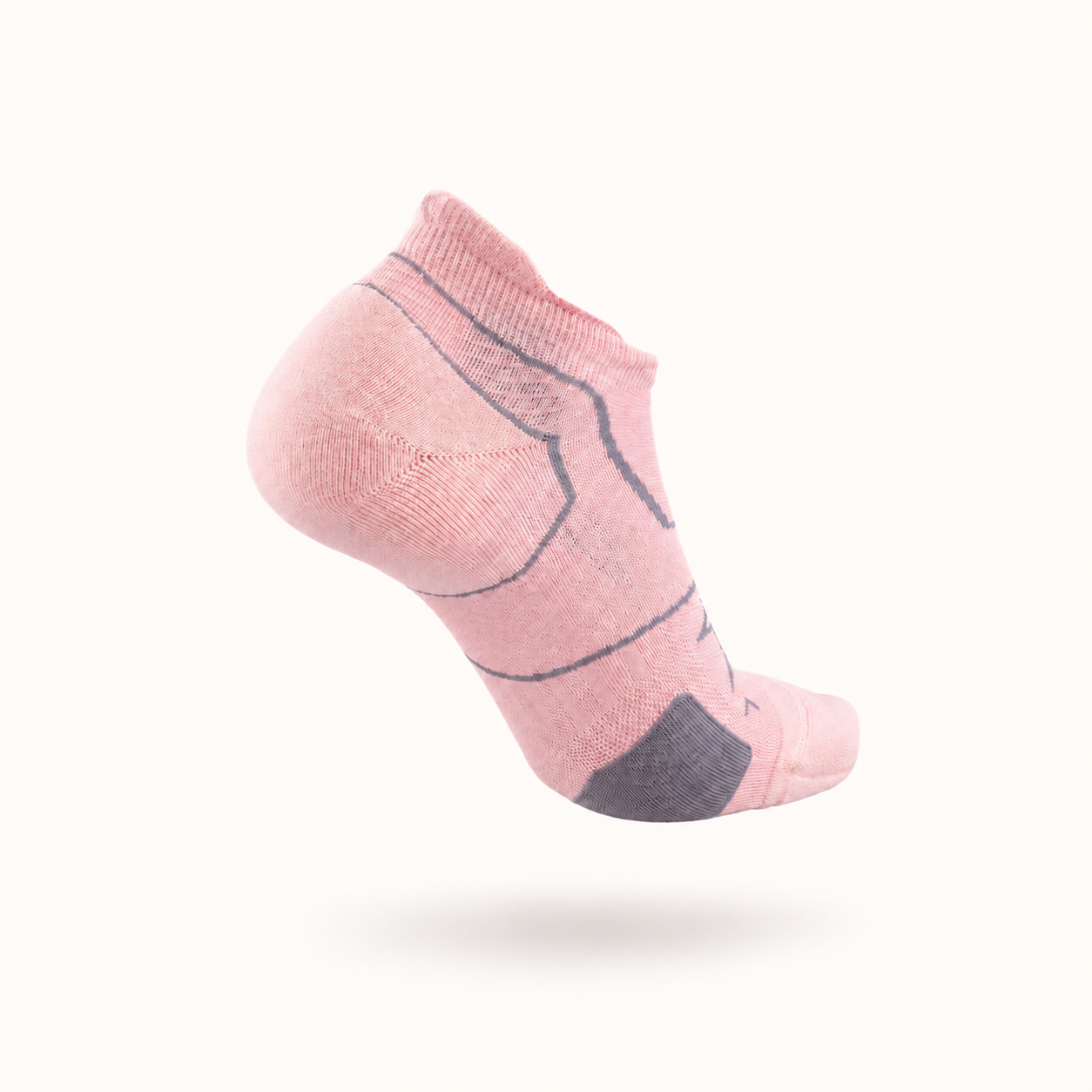 Pink Cushioned Ankle Compression Socks