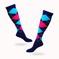 Electric Diamond Knee-High Compression Socks
