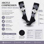 Classic Argyle Compression Socks