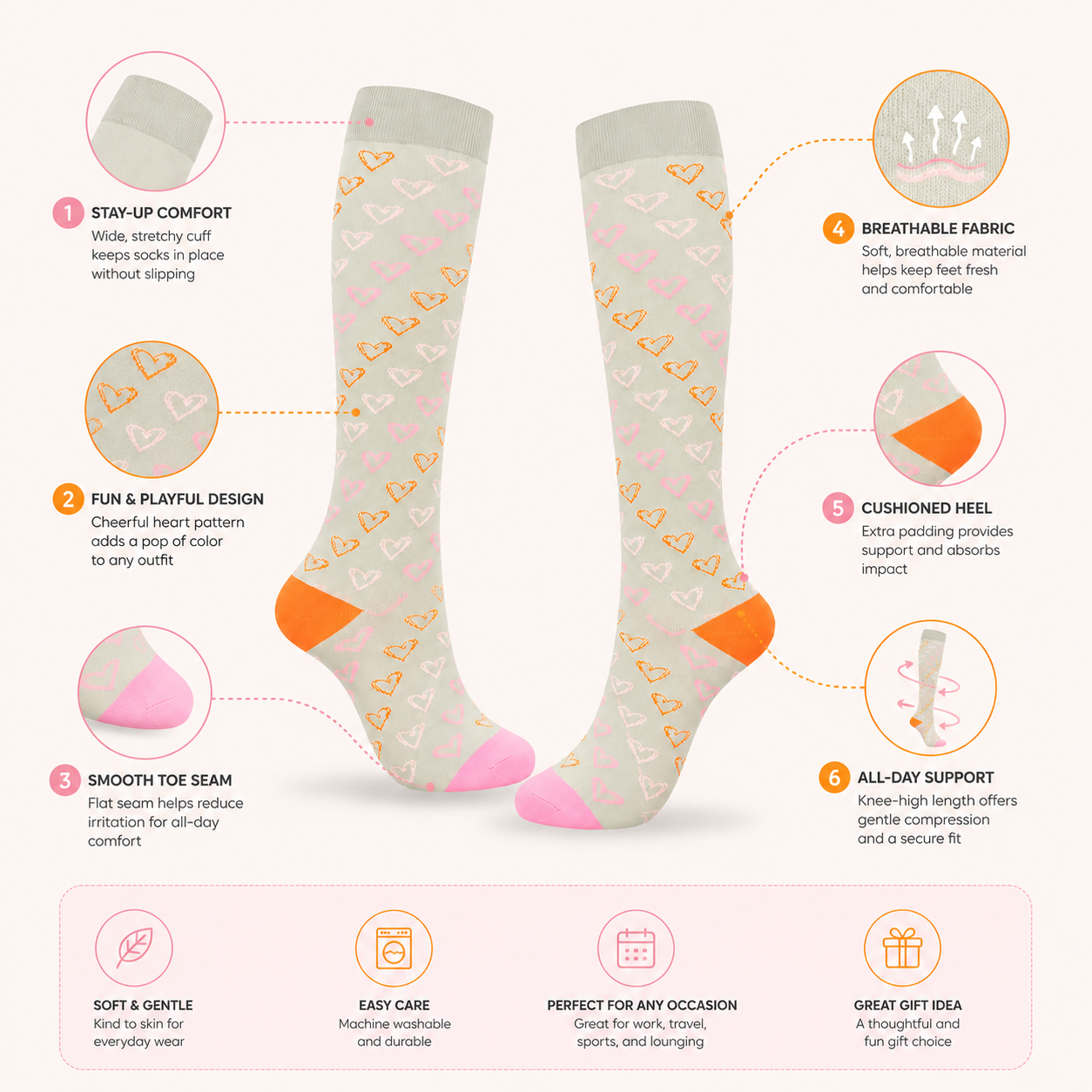 Sweetheart Compression Socks