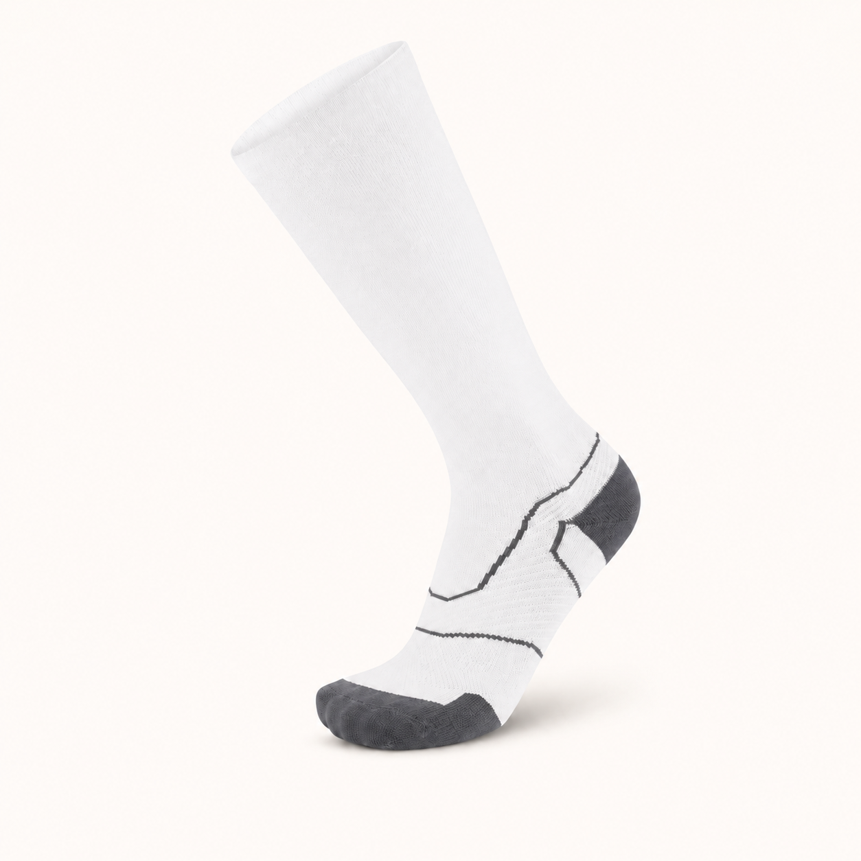 Performance Compression Socks with Cushioned Support and Sleek Athletic Design