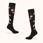 Black Nurse Compression Socks