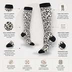Snow Leopard Compression Socks