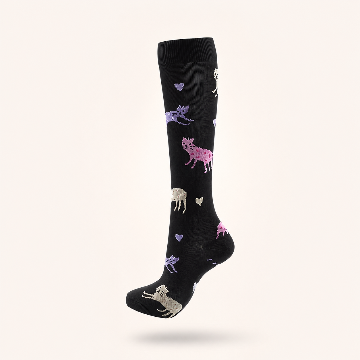 Everyday Cat Compression Socks for Leg Comfort & Support