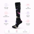 Everyday Cat Compression Socks for Leg Comfort & Support