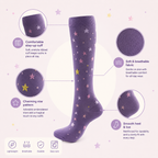 Star Print Compression Socks for Women