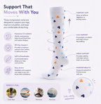 Sweetheart Print Compression Socks