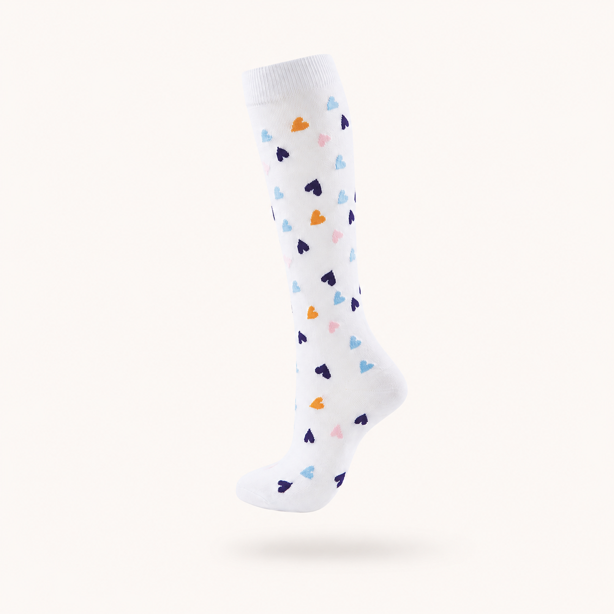 Sweetheart Print Compression Socks