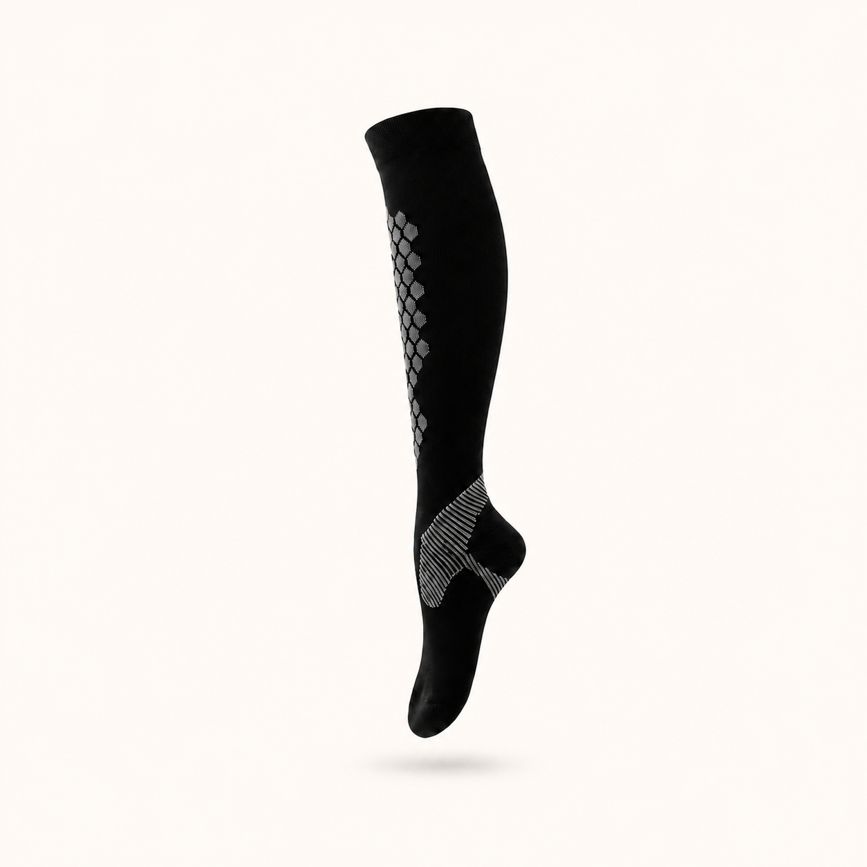 Hex Grip Compression Socks – Knee High Athletic Support Fit