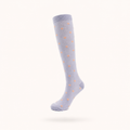 Polka Dot Compression Socks – Lightweight Knee High Support Socks for Women