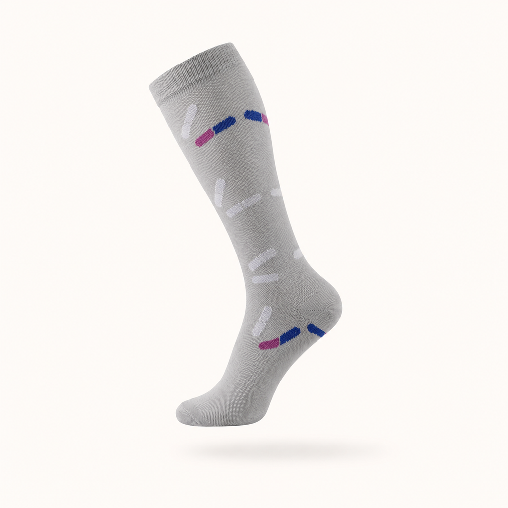 Capsule Pill Compression Socks – Fun Medical & Nurse Compression Socks for Women & Men