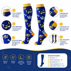 Cool Dog Paw Print Compression Socks for Men & Women