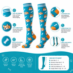 Cute Sleeping Corgi Compression Socks for Men & Women