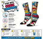 Vibrant Comic Pop Art Compression Socks – Fun & Bold Graphic Design