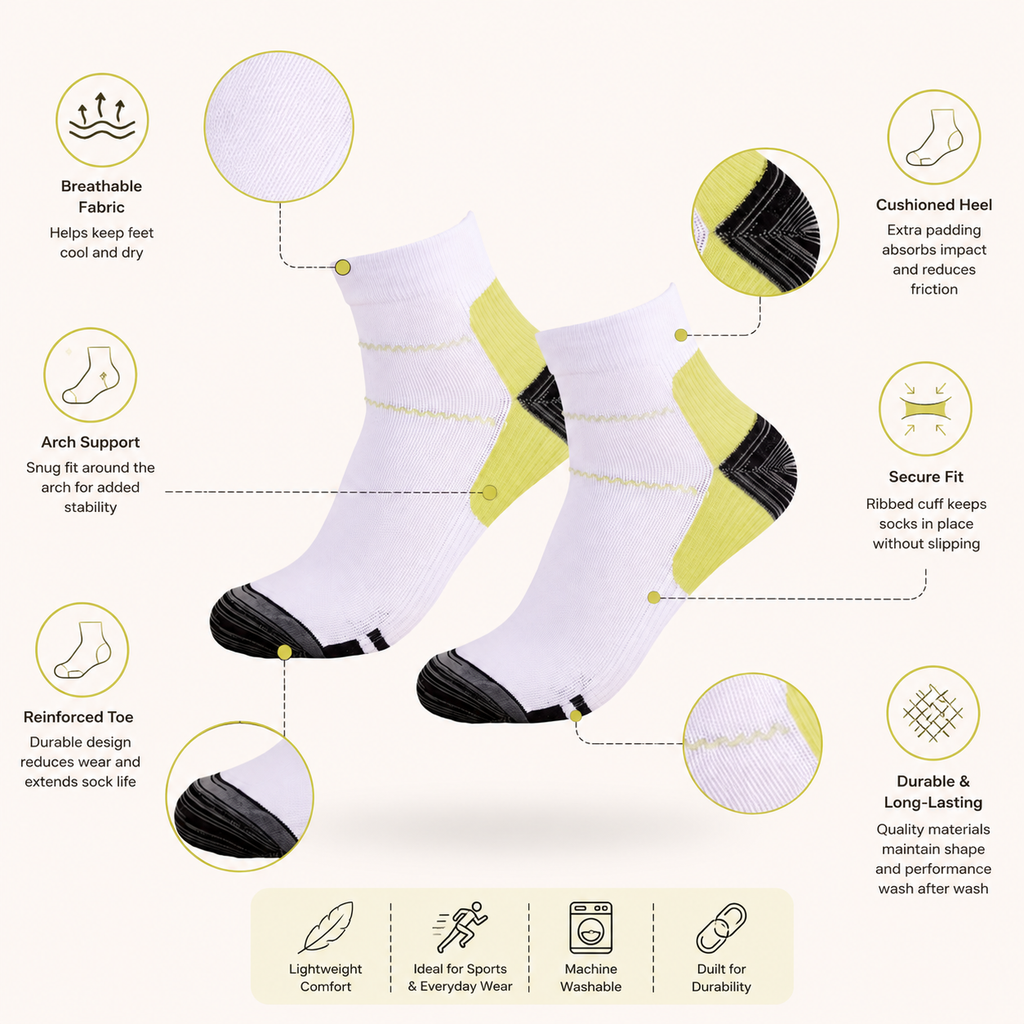 Ultra Comfort Compression Socks – Breathable Support for Running & Fitness