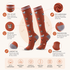 French Bulldog Compression Socks – Fun Knee High Circulation Support
