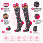 Cute Dog Compression Socks – Knee High Support Socks for Women & Men