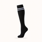 Classic Stripe Compression Socks – Knee High Support Socks for Men & Women