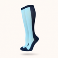 Classic Two-Tone Compression Socks – Blue Edition