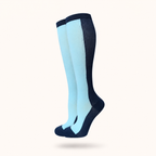 Classic Two-Tone Compression Socks – Blue Edition