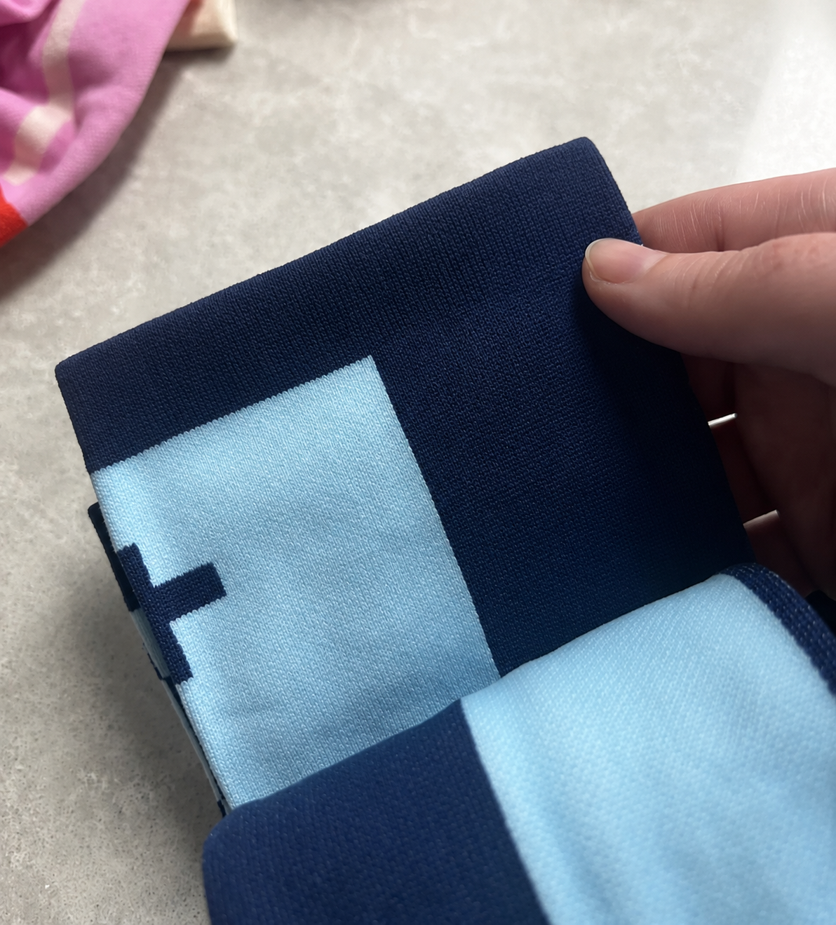 Classic Two-Tone Compression Socks – Blue Edition