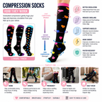 Heart & Polka Dot Compression Socks – Fun Leg Support 3-Pack
