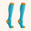 Aqua Dot Compression Socks