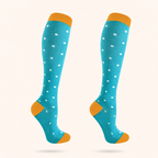 Aqua Dot Compression Socks