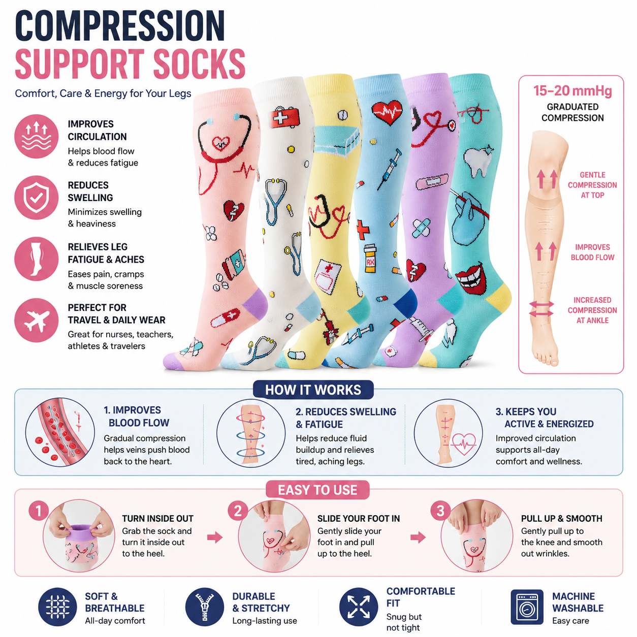 Care Crew Compression Socks