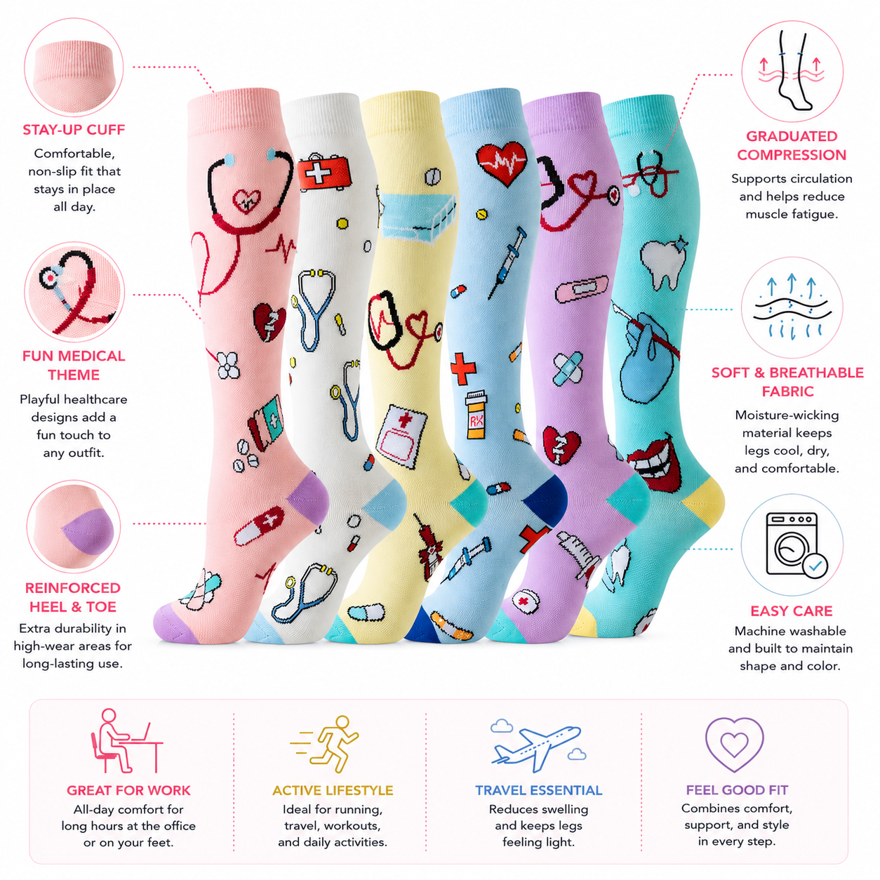 Care Crew Compression Socks