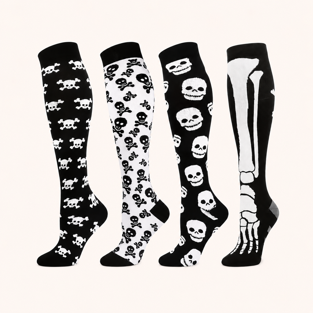 Skull Vibes Compression Socks