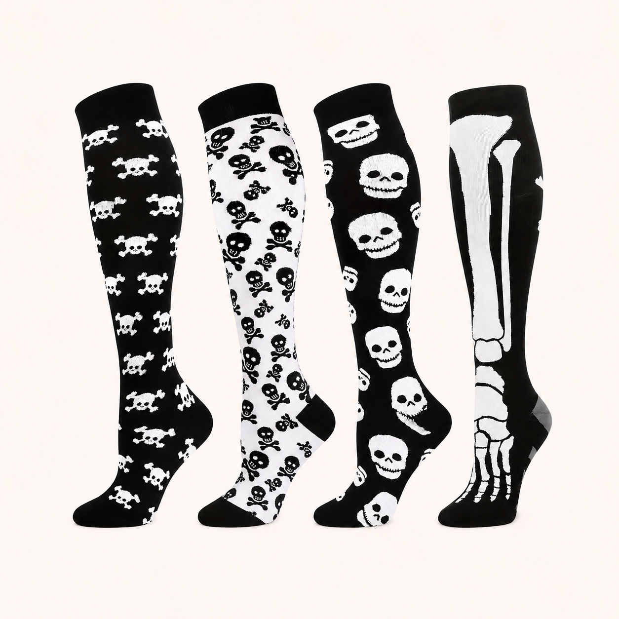 Skull Vibes Compression Socks