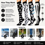 Skull Vibes Compression Socks