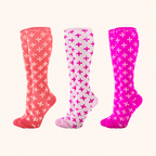 Vibrant Compression Socks – Fun Patterned Support for Running, Travel, and Daily Wear