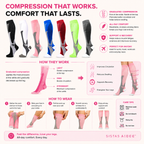 Graduated Compression Support Socks for Everyday Comfort & Circulation