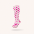Pink Cross Compression Socks
