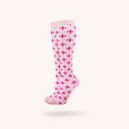 Pink Cross Compression Socks