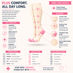 Strawberries & Cream Cross Compression Socks